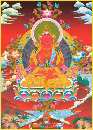 Buddha Amitayus Thangka